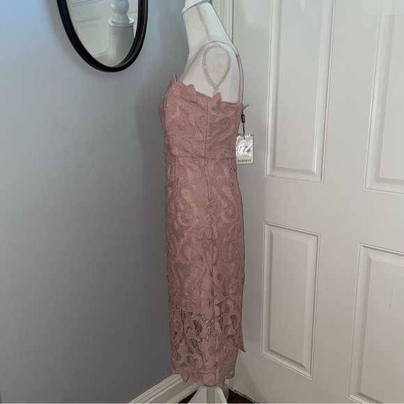 NWT Bardot Lina Lace Dress Pink Rose - Picture 3 of 16